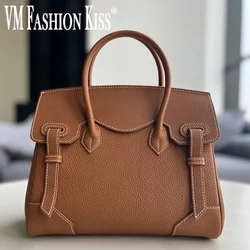 VM FASHION KISS Top Handbag 2024 Autumn And Winter  Cowhide Crossbody Bag Women's Elegant Handbag Genuine Leather Luxury Design