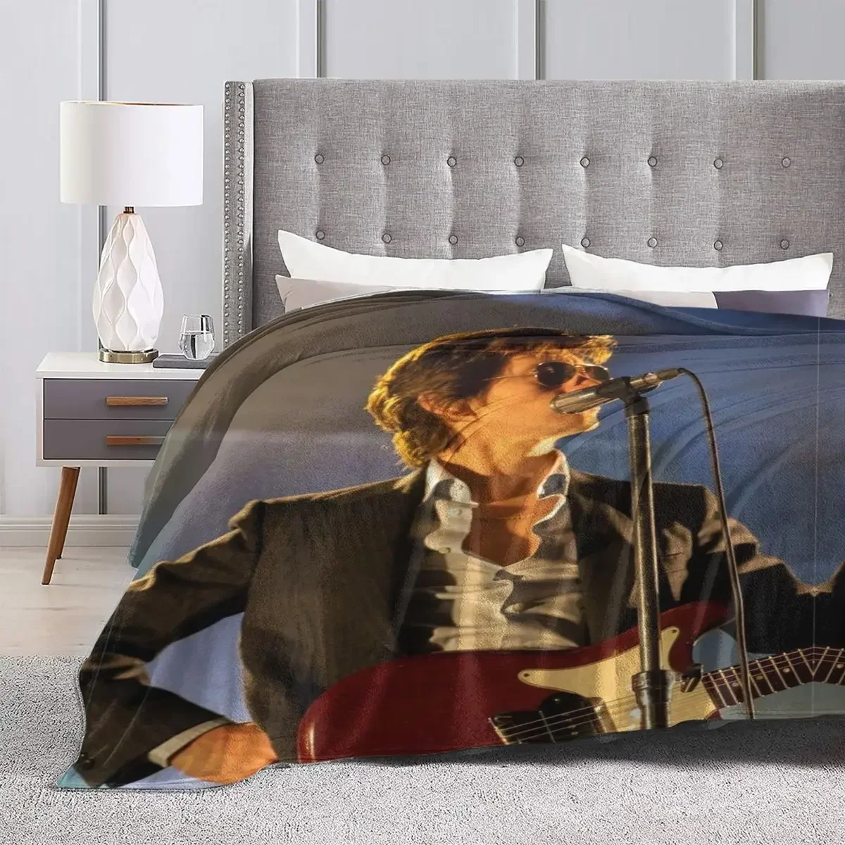 A-Alex Turner Flannel Blankets Quality Warm Soft A-Arctics Monkeys Music Tour Throw Blanket Winter Office Bedroom Bedspread