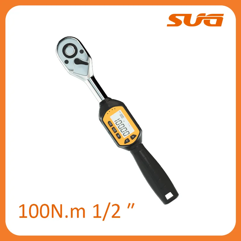 

3-100N.m Digital Torque Wrench SUG | 1/2" Drive with Light/Preset/Torque Alert for Car Workshop/Motorcycle DIY