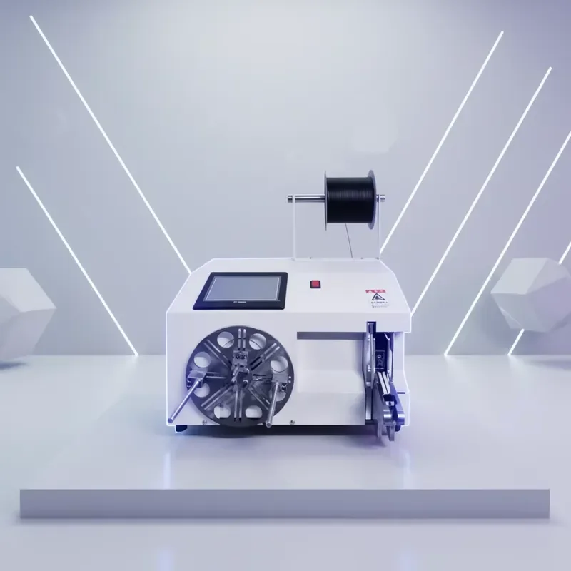 New Desktop Coil Winding Machine Small Semi-automatic Adjustable Winding Speed 1-13 Turns/Second Cable Bundling Binding