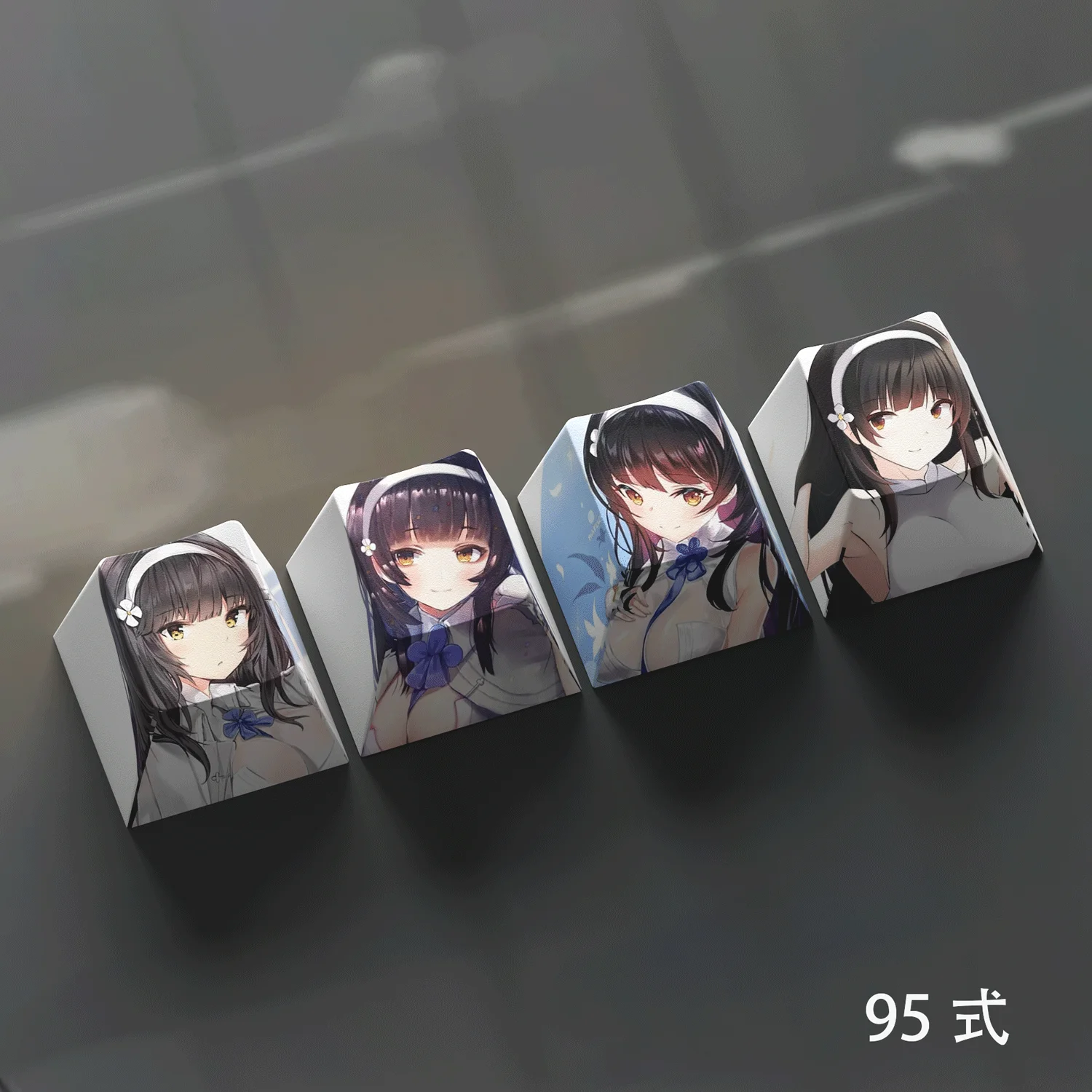 

4 Keys/set Girls' Frontline Keycaps PBT Dye Anime Games Key Caps Cherry R4 Height Keycap for MX Switch DIY Mechanical Keyboard