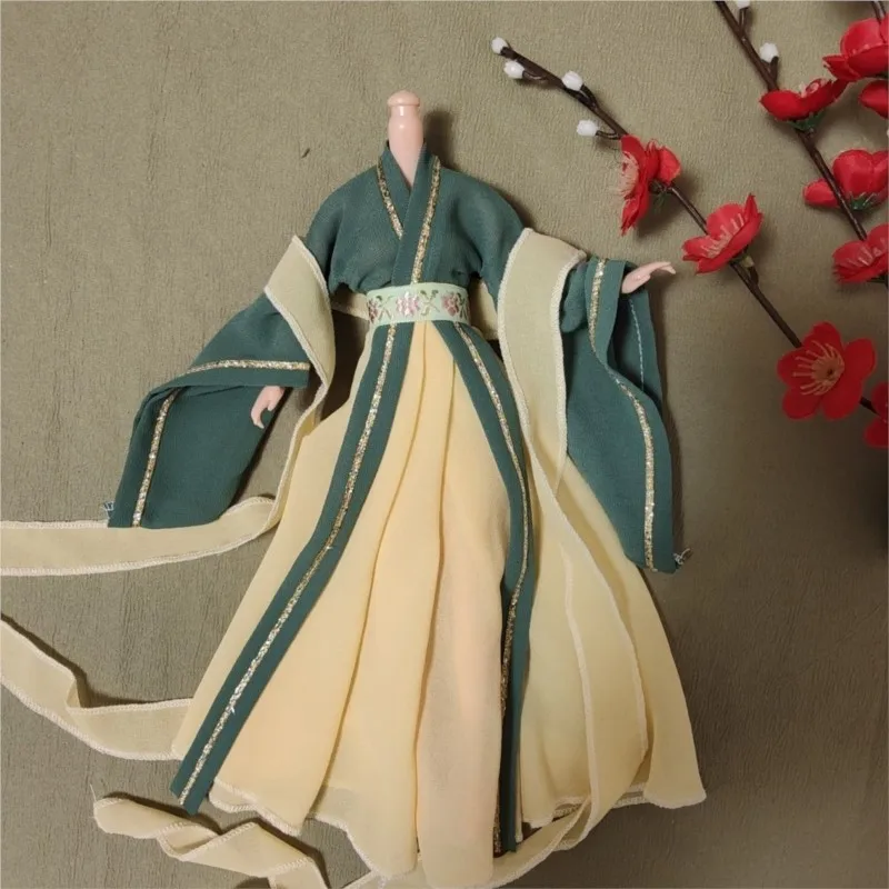 Creative New 30CM Doll Vintage Doll Clothes Chinese Style Ancient Multi-Style Vintage Doll Hanfu Doll Accessories For Gift LI095