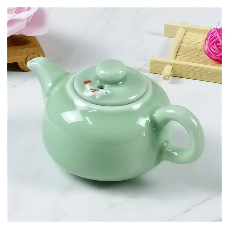 

Celadon Tea Set Cup, Goldfish Tea Pot, Household Tea Pot