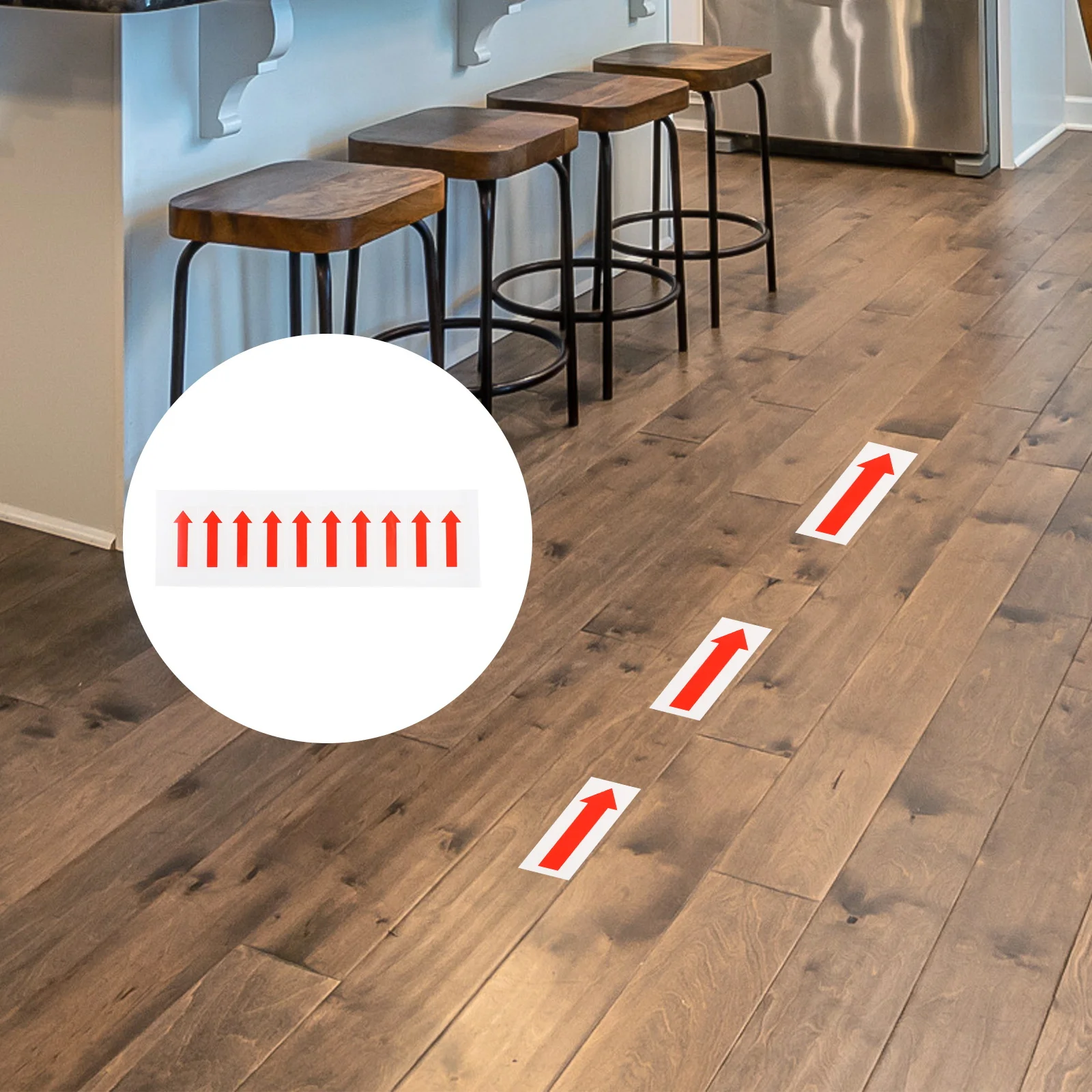 

10Pcs Arrow Equipment Stickers Strong Adhesion Easy to Stick Durable Office School Community Center Direction