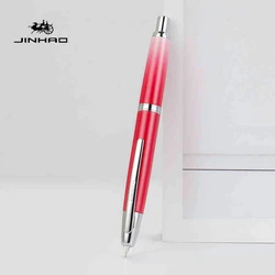 JINHAO 10 Press Retractable Fountain Pen EF/F Nib Hand Polish Pink Writing Ink Pen with Converter Office School Supplies A1