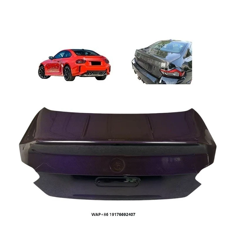 High Quality CSL Design Dry Carbon Fiber Rear Trunk for M2 G87 2022+ Facelift Rear Trunk Lid Lightweight Rear Boot Lid