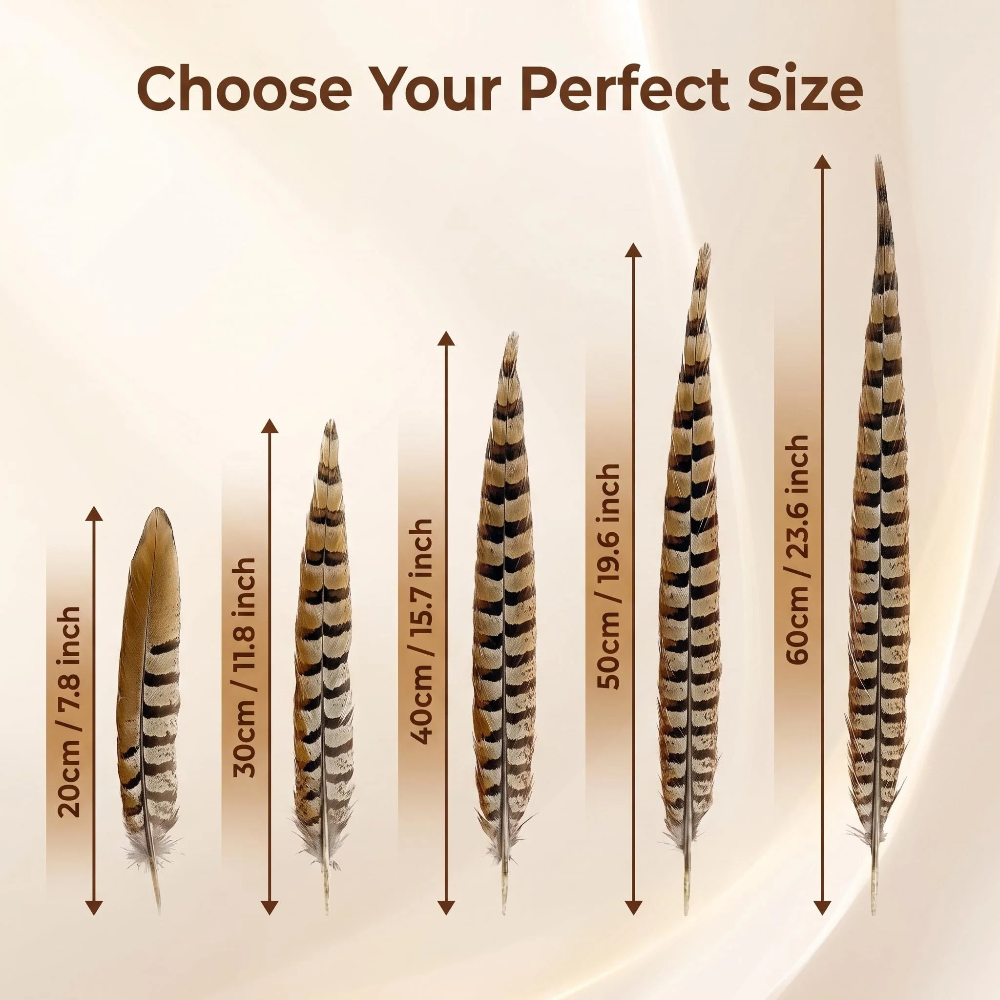 20-60cm Natural Pheasant Tail Feather Plume Long Rooster Style Feather DIY Craft Hat Costume Decoration Accessories