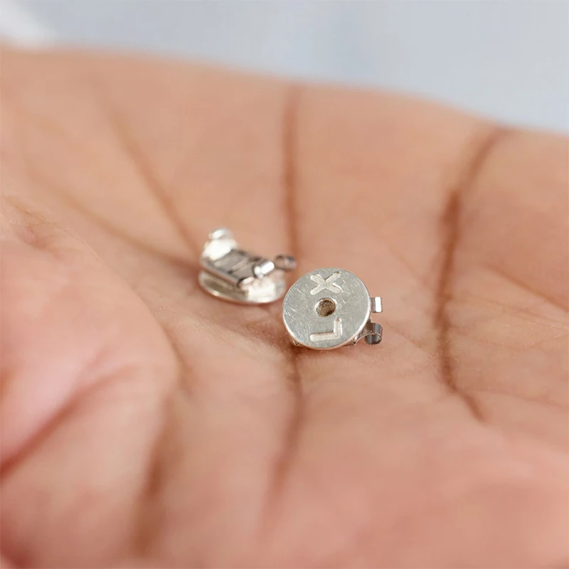 

LOX® Precious Palladium Plated 925 Sterling Silver Earring Backs Plated Locking Posts Jewelry Making Supplies Tools