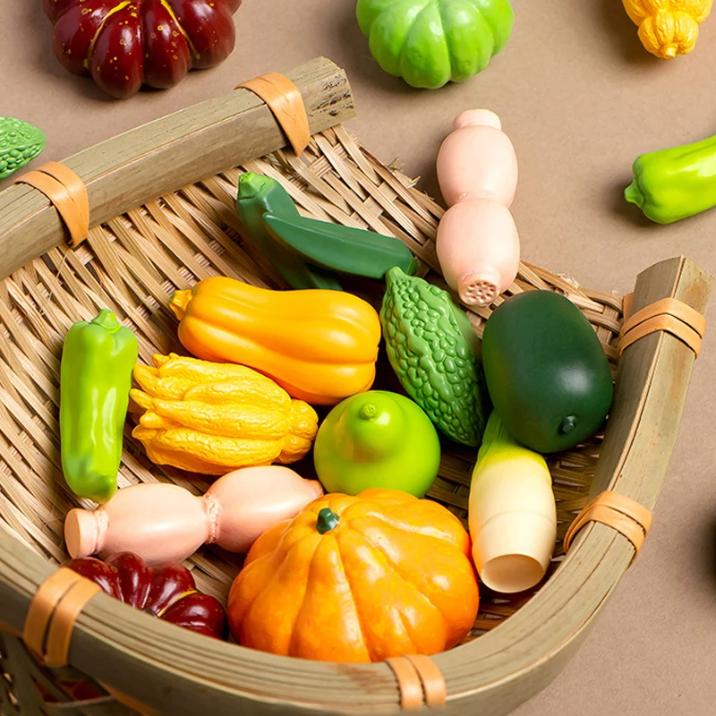 Creative Simulation Vegetable Small Ornaments Fashion Crafts DIY Home Decoration Accessories Photo Props Children Toys Gifts