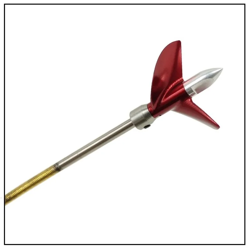 CNC Aluminum 1.9 Pitch V-Cut Racing Prop, High-Speed Upgrade Propeller for RC Catamaran Rigger Boat, 4.76mm Bore Shaft Fit