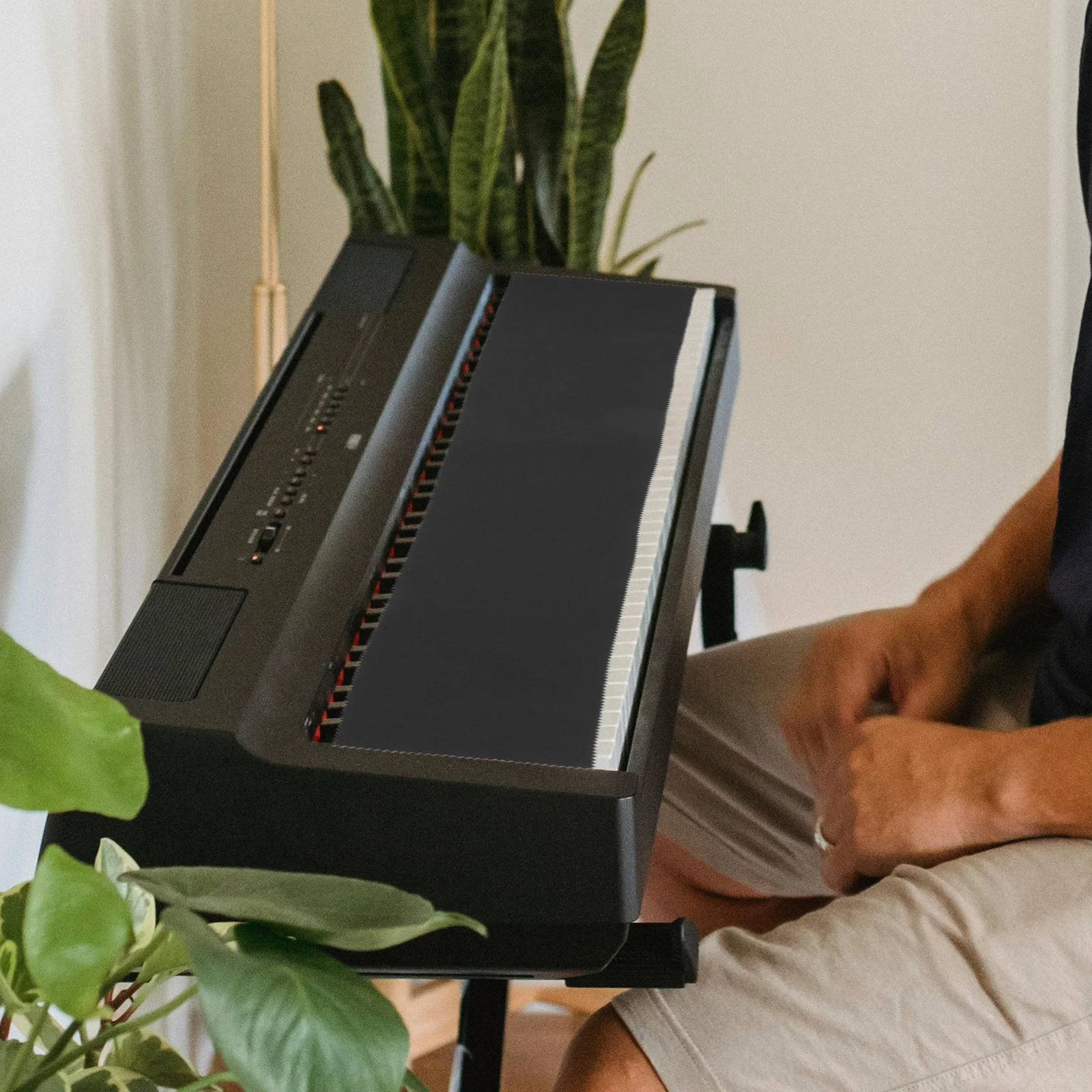 

Piano Keyboard Cover Smooth Surface Fine Texture Waterproof Dustproof Protector Electric Piano Reusable Washable