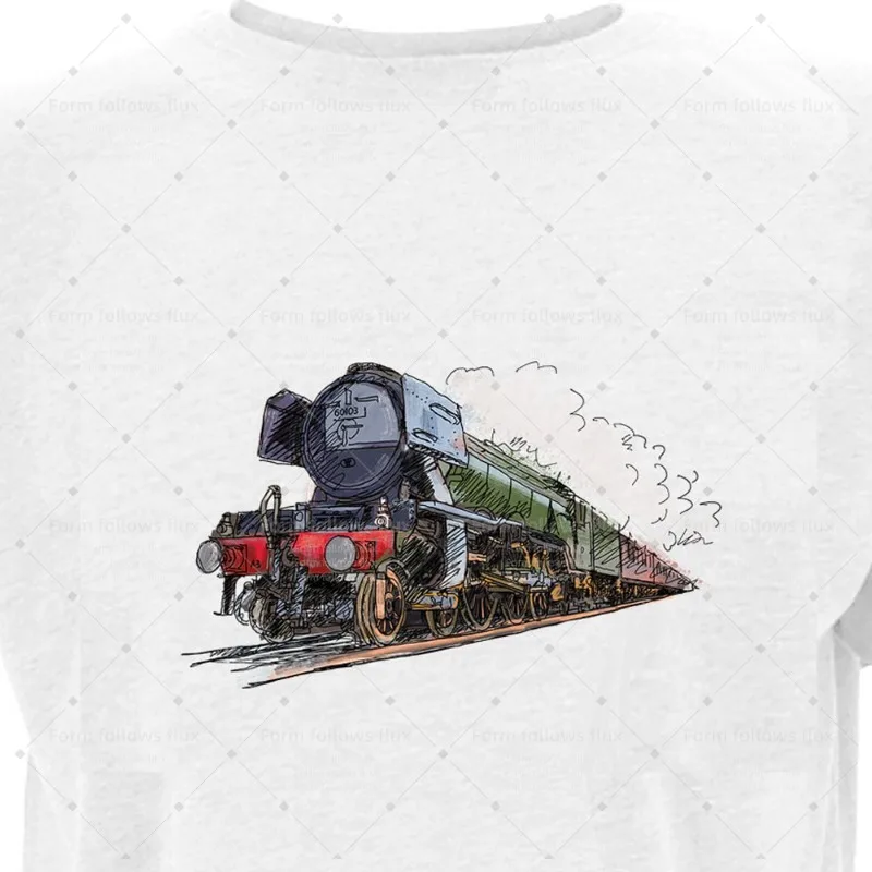 

2026 men T-Shirt Hoodie Hand Drawn Comic style Flying Scotsman – Colour Family Military Vehicles and Trains Unisex S-6XL Plus Si
