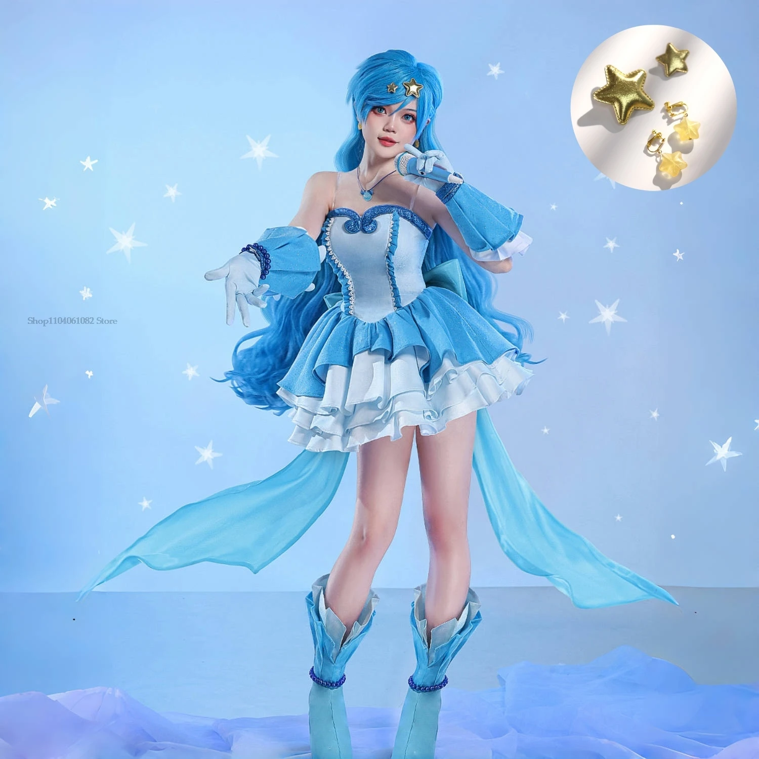 Mermaid Melody Nanami Ruchia Luchia Hanon Hosho Cosplay Costume Christmas Dress Accessories Costumes Cosplay Free Gift Headgear