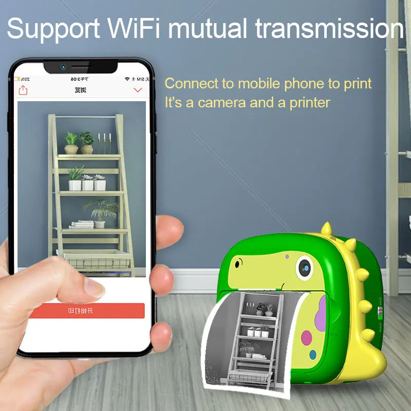 Cámara térmica de impresión instantánea para niños, fotografía Digital, conexión WiFi para imprimir fotos de teléfonos móviles
