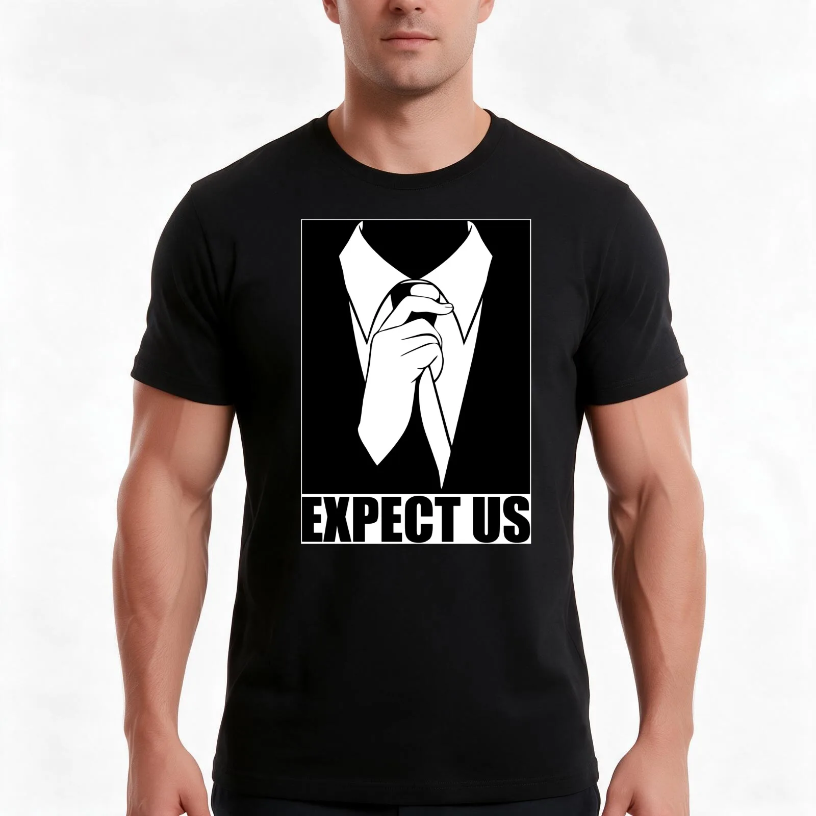 We are Anonymous Disobey. Black and White Civil Disobedience T-Shirt, Summer Casual Cotton Tee, Oversized Streetwear Tops