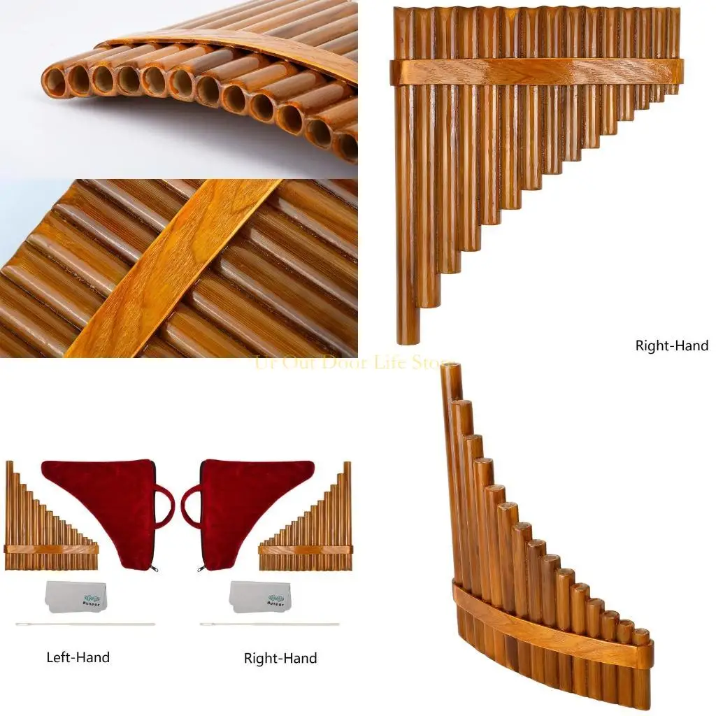 

77UF Пан Флейта 15 Натуральные бамбуковые трубы китайская флейта флейта музыкальный инструмент