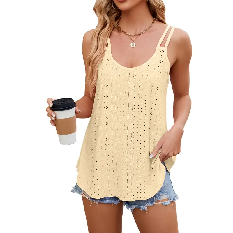 Women Summer Off Shoulder Sexy Vest Girl Fashion Top O Neck Streetwear Loose T Shirt Female Casual Sleeveless Tank Top - Image 11