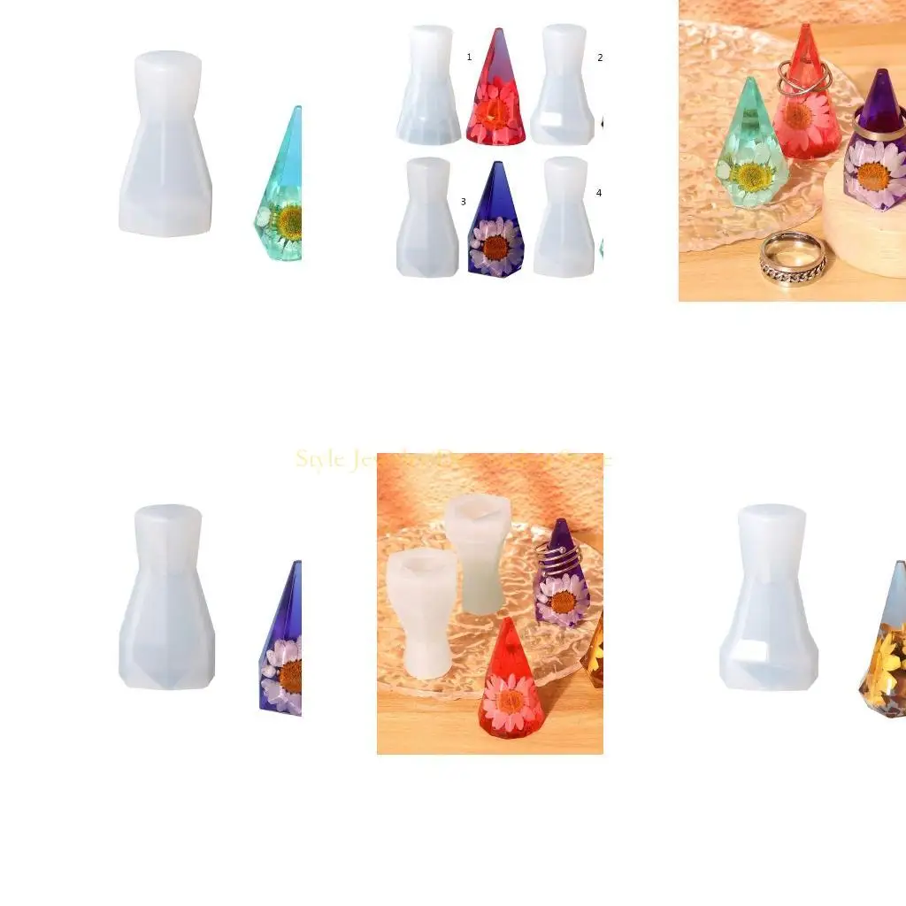 

D46E кольца конусные плесени силиконовые формы, алмазные кольца, плесени для литья смолы, кольца ювелирных изделий, подставки