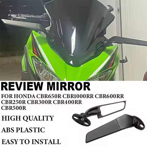 For Honda CBR650R CBR650F CBR1000RR CBR600RR CBR250R CBR300R CBR400RR CBR500R Motorcycle Rotating Rearview Mirror