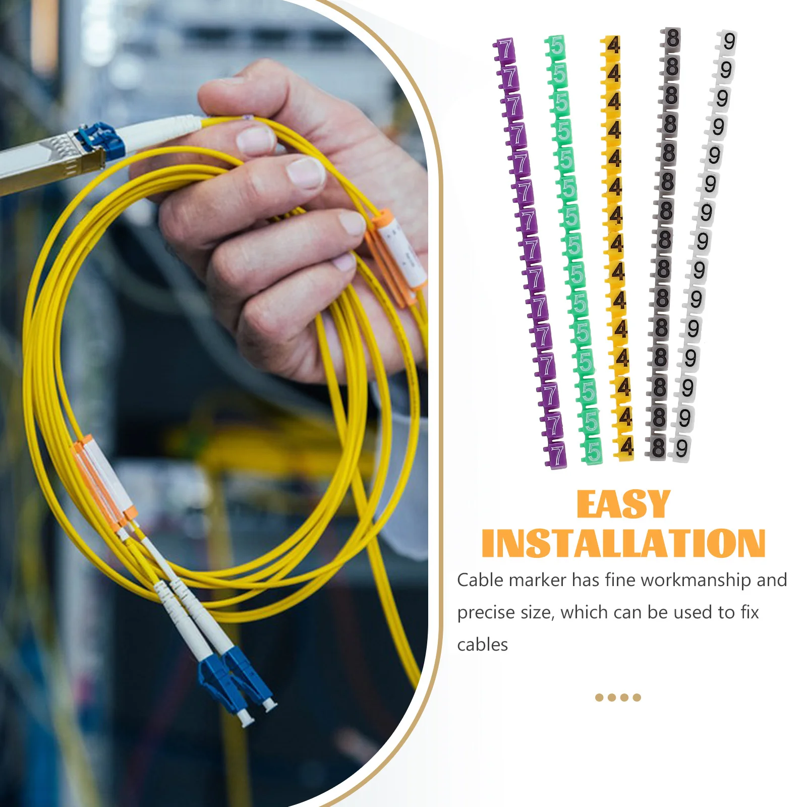 150 قطعة علامات الكابلات الرقمية أنابيب معرف الأسلاك المرمزة بالألوان لتنظيم الكابلات في مشاريع المكتب المنزلي ذاتية الصنع #2