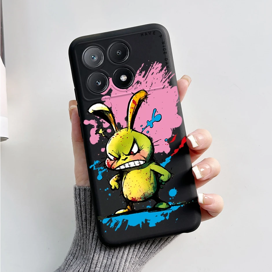 Sweet Soft Silicone Phone Case  For Xiaomi Poco X6 Pro 5G Fashion Cartoon Novel Style Case  For Xiaomi Poco X6 Pro 5G Covers