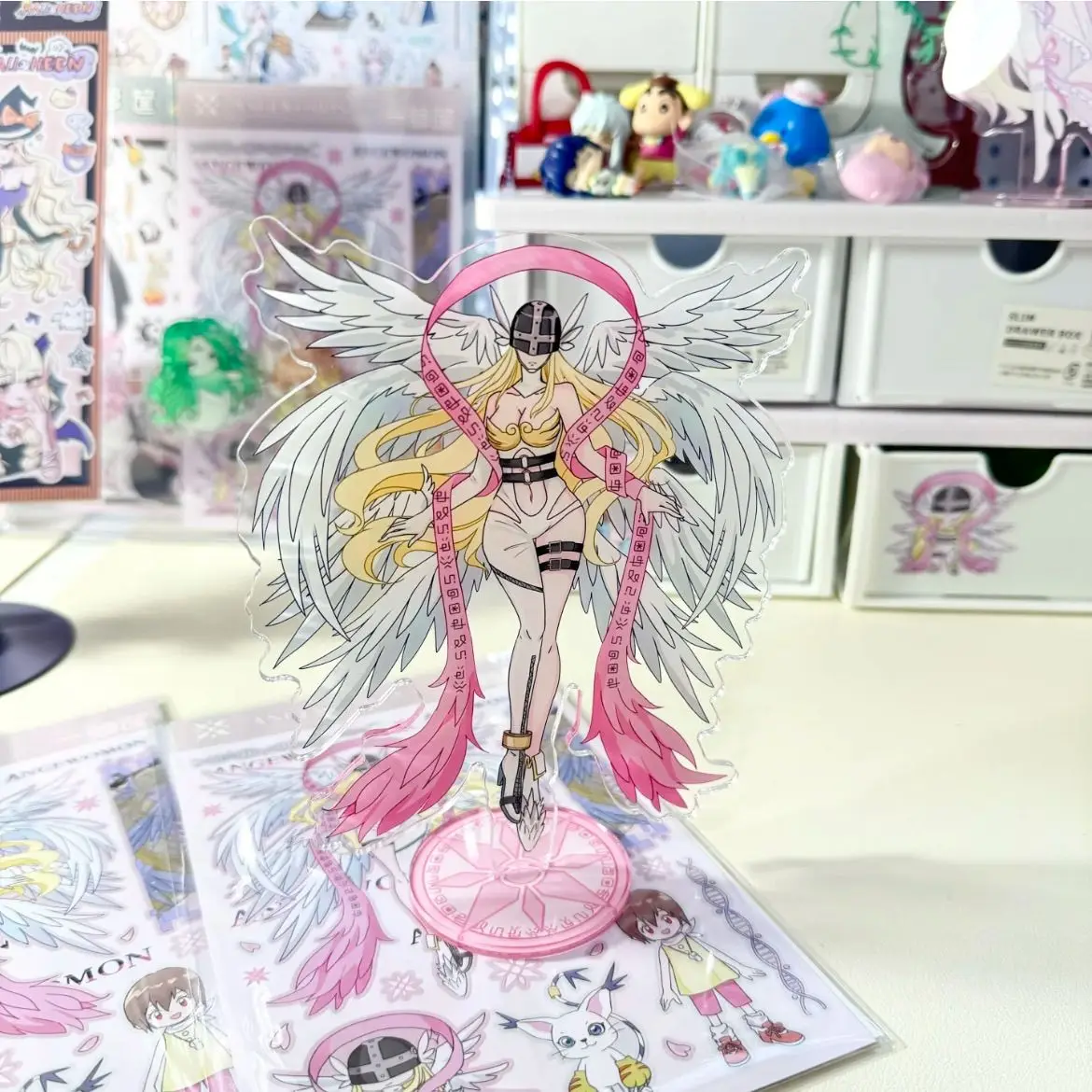 Digimon Angewomon Acrylic Stand Figure, Collectible Gift