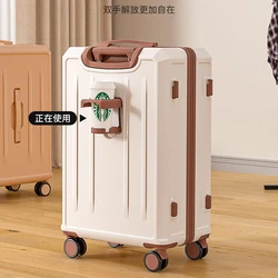 Luggage women's new 20 inch small boarding travel lever password suitcase boy silent universal wheel