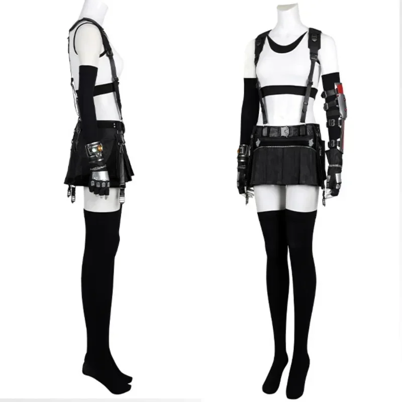 Disfraz Sexy de Tifa para mujer, traje de juego FF7, vestido de lujo, traje de Helloween, Comic Con Geguisement