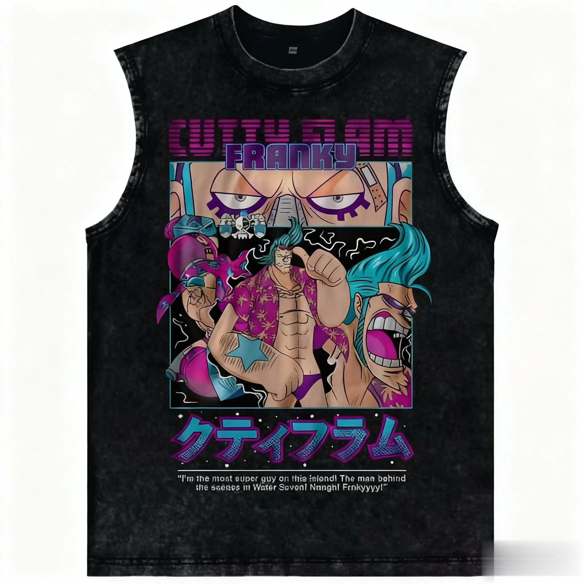 Ein Stück Anime Tank Top Frauen Nami Waschen Ärmelloses Shirt Baumwolle Sommer Weste Cartoon Grafik Druck Streetwear Casual Sportswear