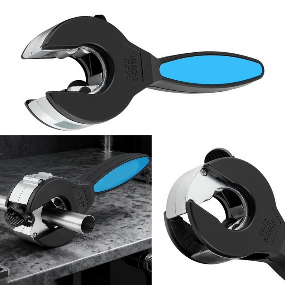 قاطع أنابيب السقاطة الدقيق لقطع أنابيب الألومنيوم والنحاس الصلب 6 23 مللي متر مع تصميم مريح للوصول إلى المساحة الحدقة