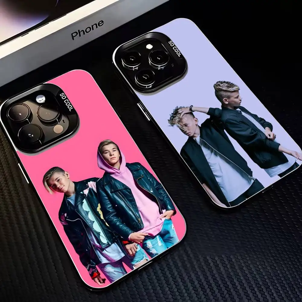 

Marcus And Martinus Music Phone Case For iPhone17,16,15,14,13,12,11 Plus,Pro Max Black Matte Shockproof Cover