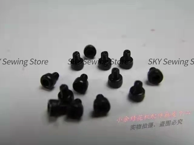 10PCS Hex Socket Head Cap Screw Din912 Black Thread Trimmer Hexagon Socket Screws M3 Computer Embroidery Machine Accessories