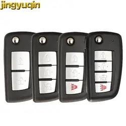 Jingyuqin Remote Car Key Fob Shell per Nissan Qashqai 2013 Micra 2012-2016 Pulsar X-Trail 2014 Juke F15 F16 2004-2019 2/3/4 BTNS