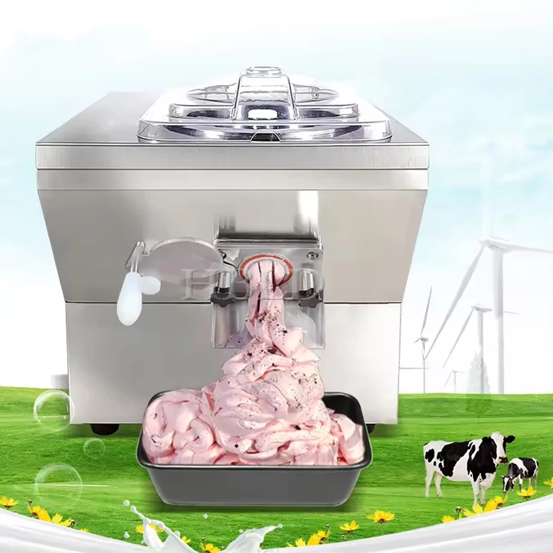 

Stainless Steel Desktop Multi Flavor Frozen Yogurt Machine, High-Power Commercial Hard Ice Cream Machine