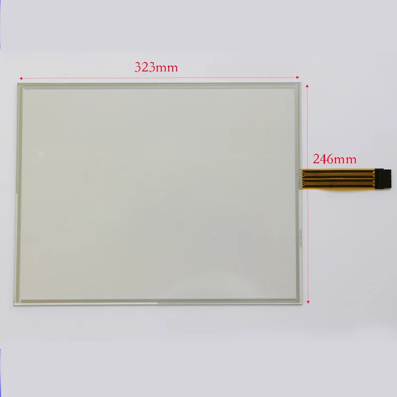 

For PanelView Plus 1500 2711PT15C4D9 2711P-T15C4D8 Resistive Touch Screen Glass 323*246mm