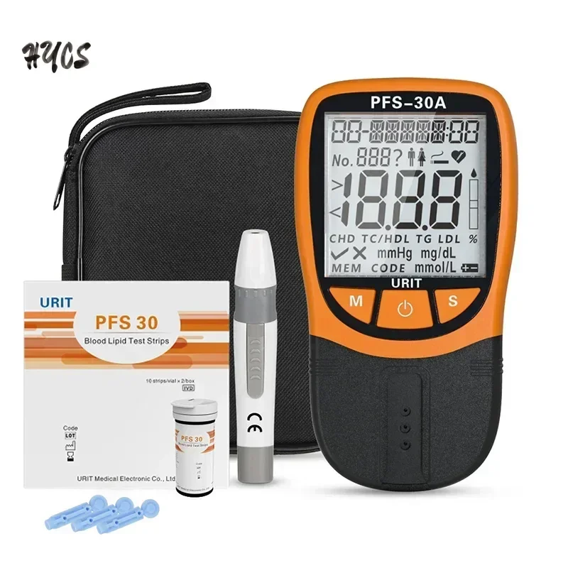 Urit Pfs30a Lipide Analyzer Meter 5 In1 Tc/Hdl/Tg/Ldl Bloed Lipide Analyzer Monitoren Totale