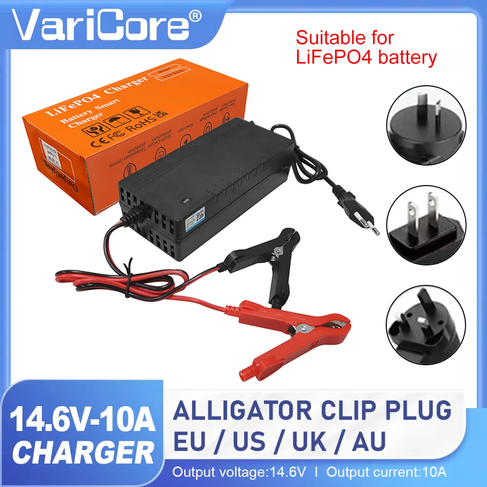 12v 14.6V/12.8V 10A 20A Lifepo4 Oplader 110-220V 4S High Power oplader voor Lithium-ijzerfosfaat Batterij Real high power