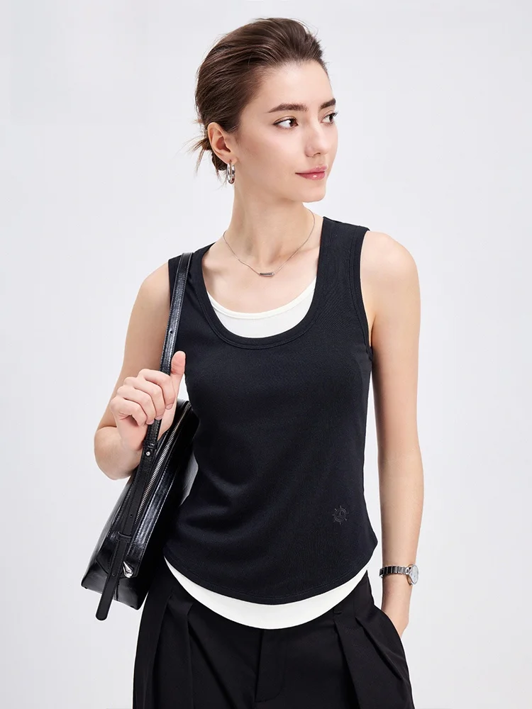 

Женский летний жилет Navigare Slim Fit, новинка, для повседневной носки, универсальный, без рукавов, U-образный вырез, для города