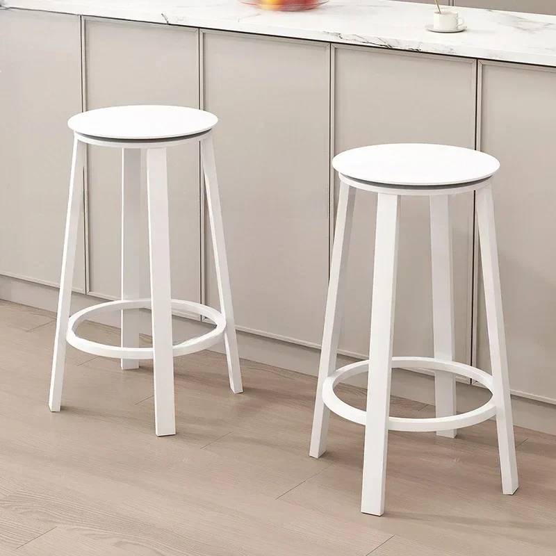 Sillas de lujo, muebles de Bar, silla de manicura de mediados de siglo, taburete para mostrador de cocina ergonómico de Metal antiguo y cómodo para café