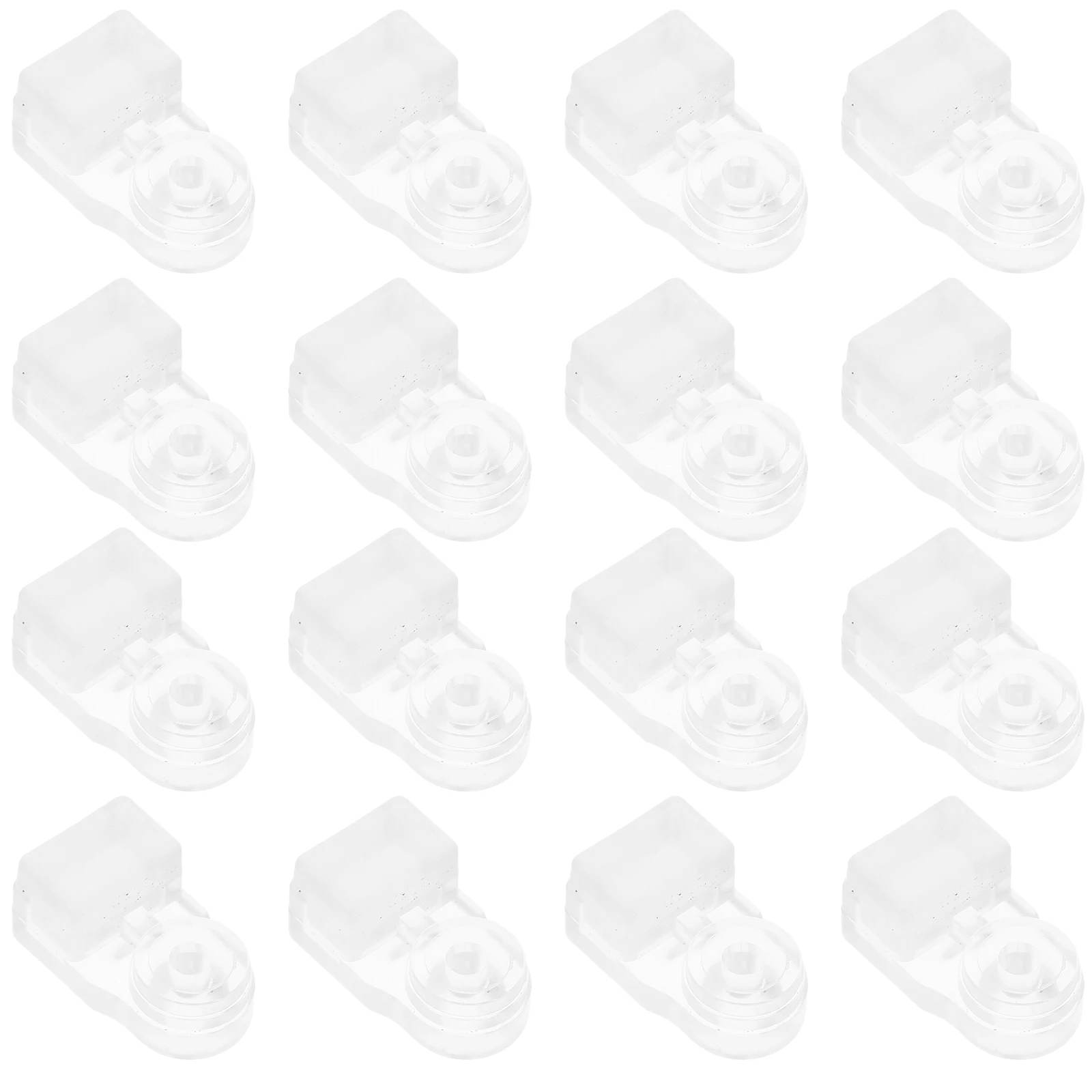 

20 Pcs Wardrobe Fixed Bracket Decorative Brace Cabinet Panel Retainer Clamp Clear Brackets Door Fixing Buckle