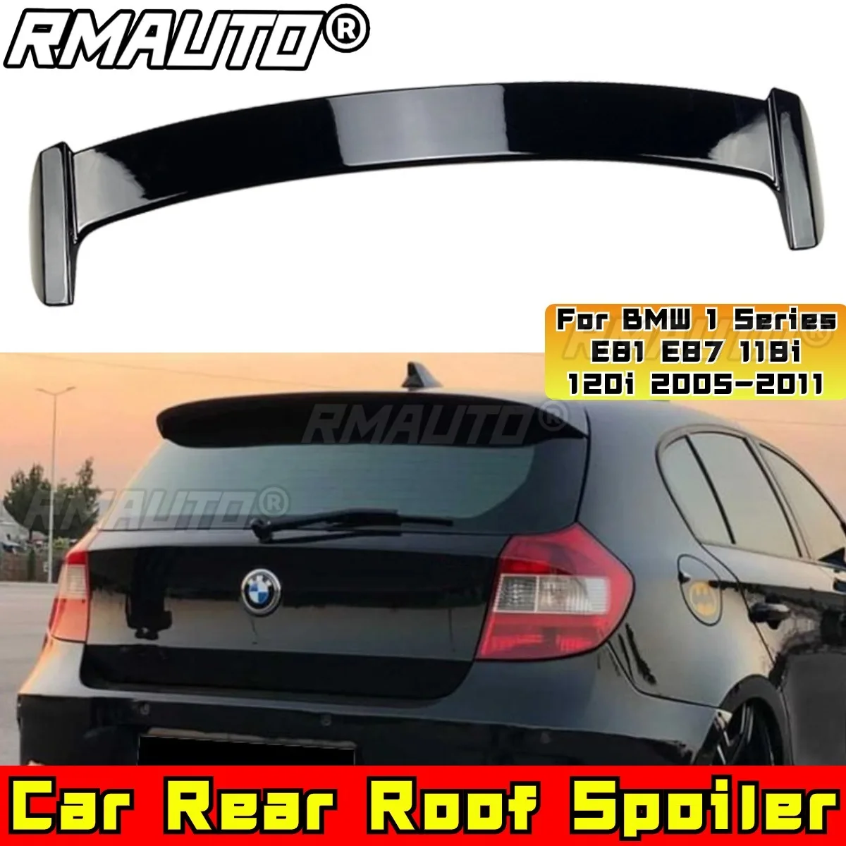 

For BMW 1 Series E81 E87 118i 120i Rear Roof Wing Roof Spoiler for BMW 1 Series E81 E87 118i 120i 2005-2011 Car Accessories