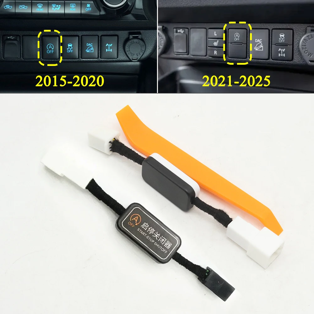 Automatic Start Stop Canceller Eliminator Engine Off Closer Smart Delete Disable Control Cable Plug For Toyota Hilux 2015-2025