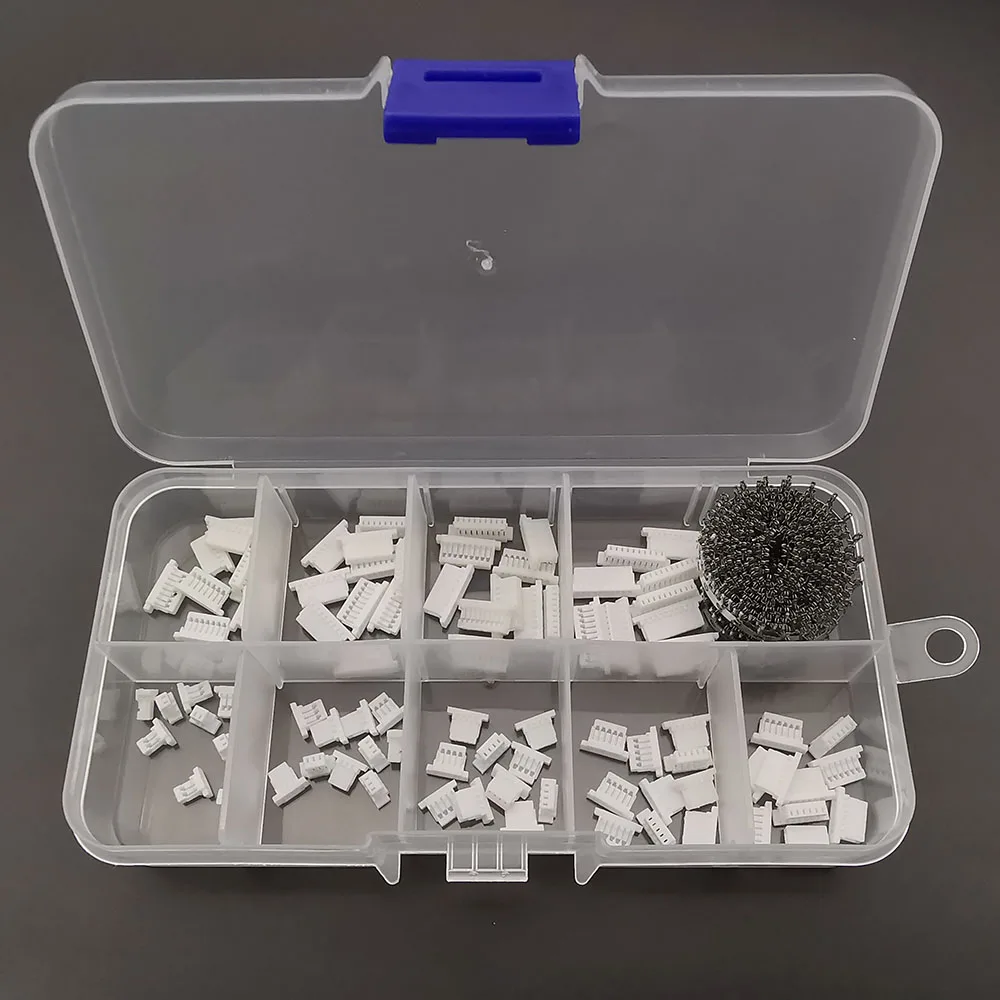 1Box JST SH 1.0 2 3 4 5 6 7 8 9 10 Pin SH 1.0mm Pitch Female Housing Pin Header Connectors Crimping Terminal Kit Wire Connector