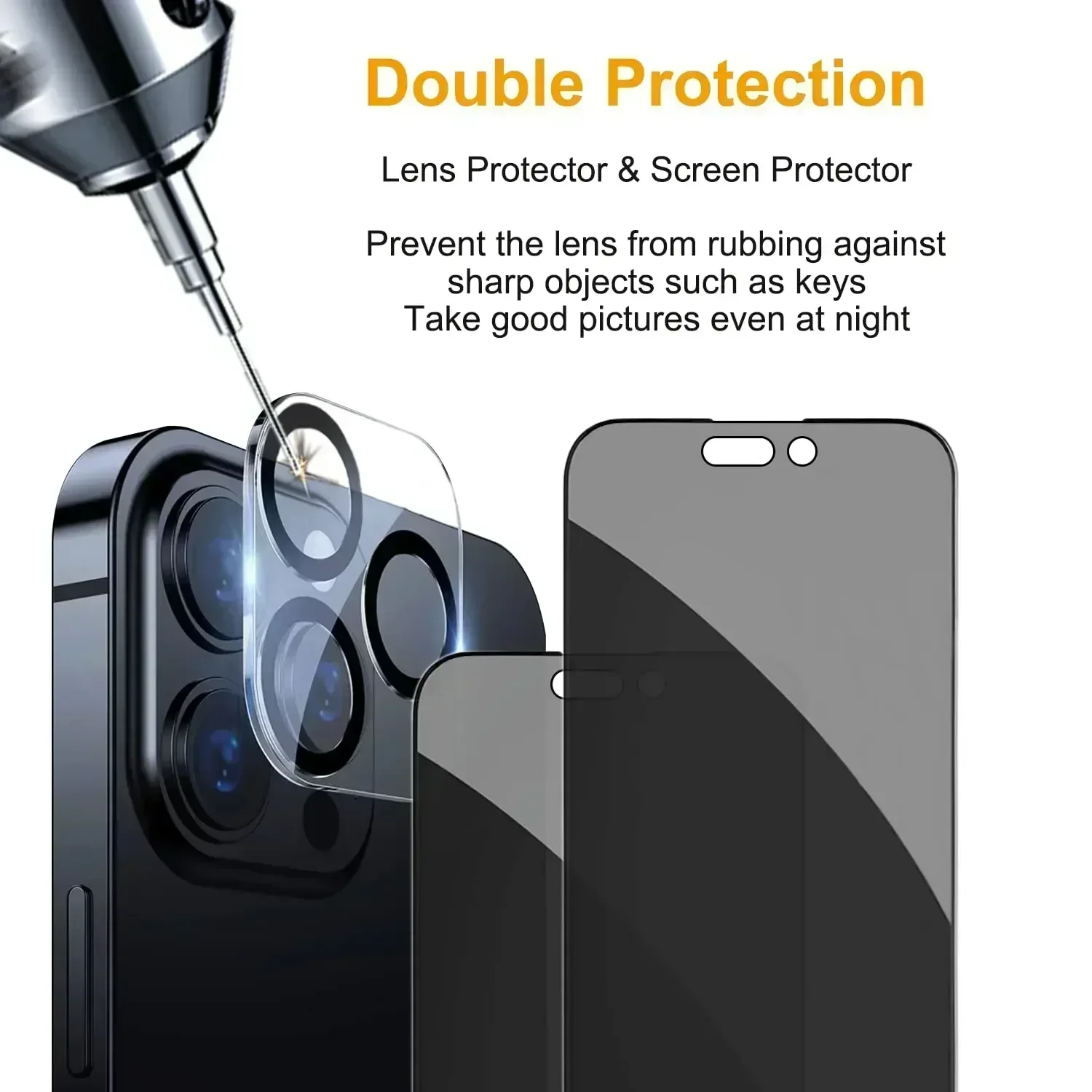 [2+2 Pack]Privacy Tempered Glass For iPhone 14 13 11 Pro 12 Mini XS Max X XR Anti Spy Glass For iPhone 14 Plus Screen Protectors