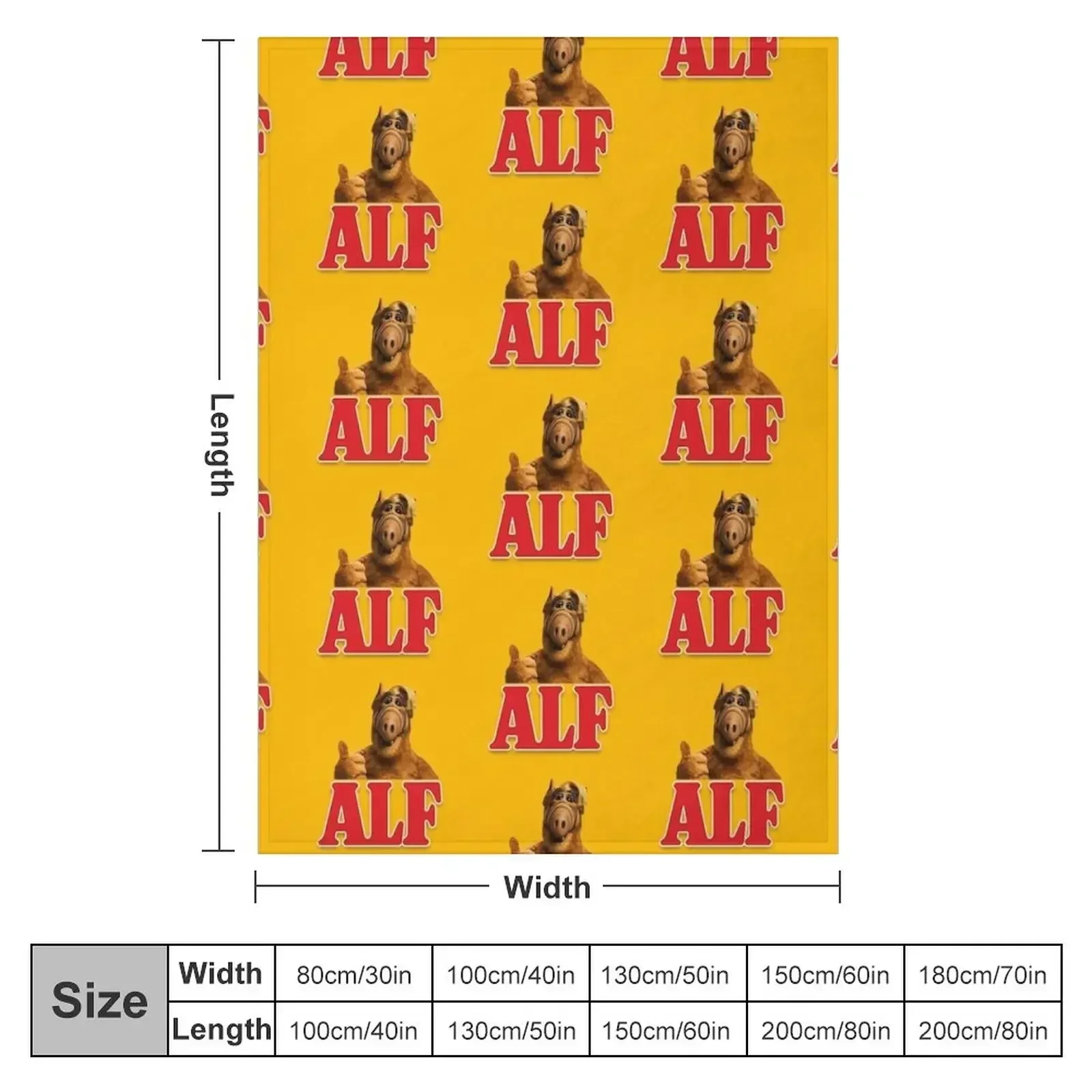 ALF - Alien Life Form Throw Blanket Personalized Gift Bed Custom For Decorative Sofa Blankets