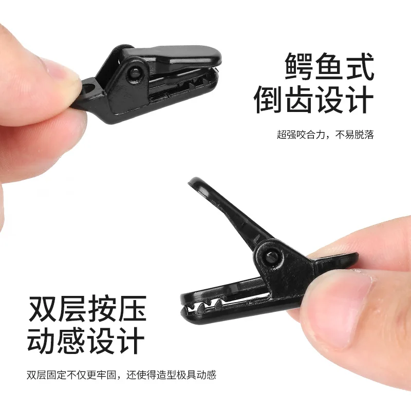 10Pcs Outdoor Tarpaulin Clips Camping Tents Awning Wind Rope Clamp Equipment Plastic Clip Buckle Fixed Jaw Grip Hook Accesorios