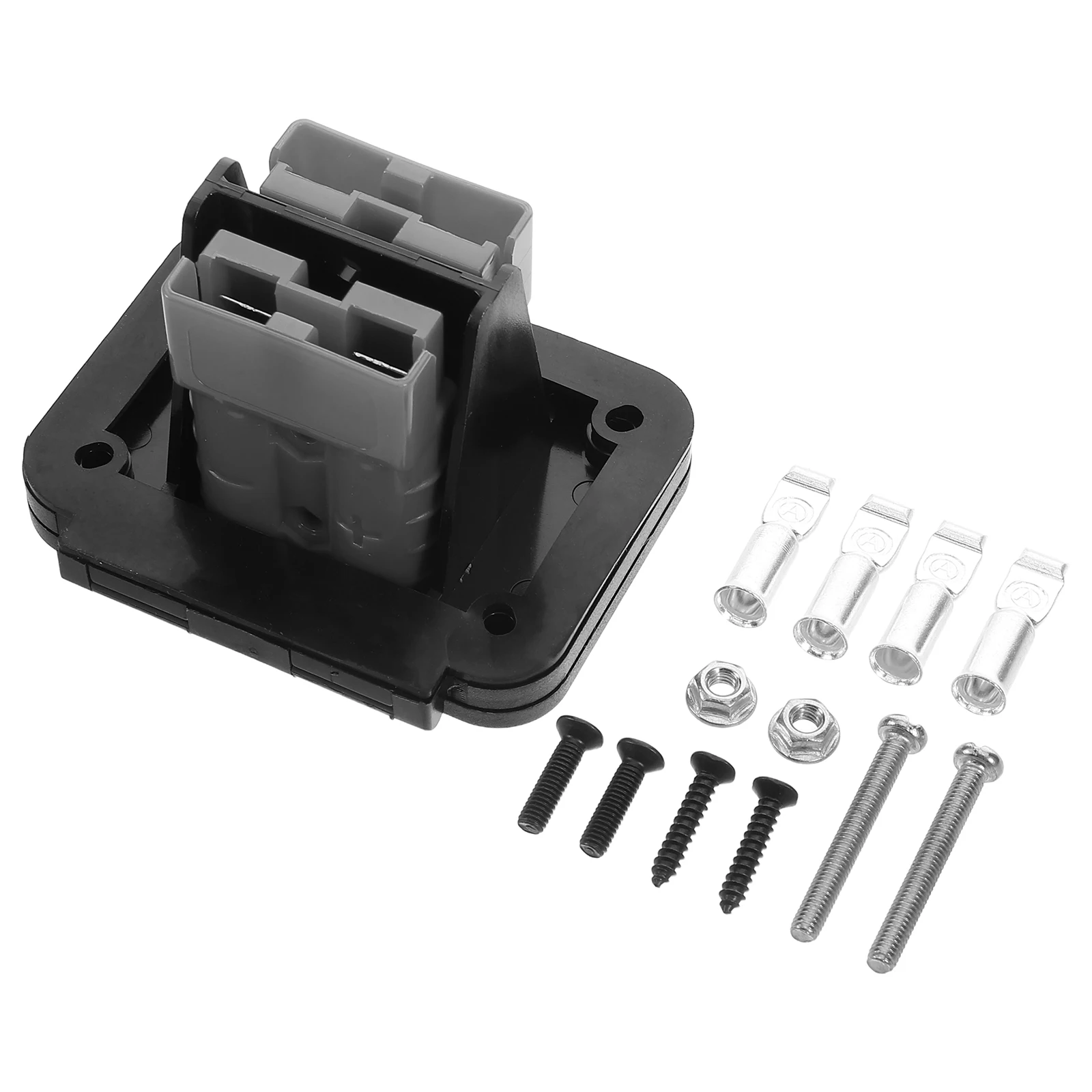 

50A High Current Connector Quick Mount Power Socket Plate Panel Energy Storage Recessed Terminal Plug Protection Cover