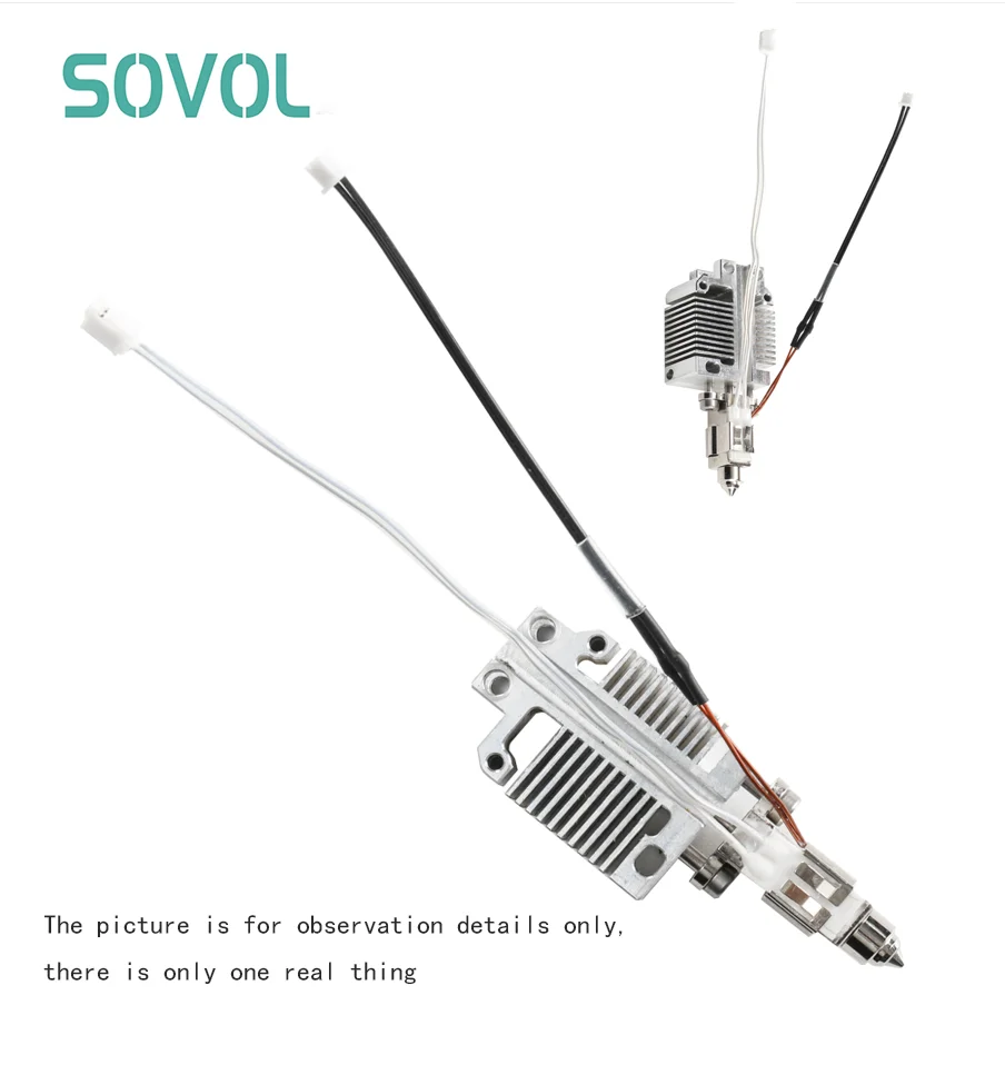 

Комплект Sovol SV08 Hot End с силиконовой втулкой, алюминиевым блоком рассеивания тепла, нагревательным блоком, термистором и т. д.