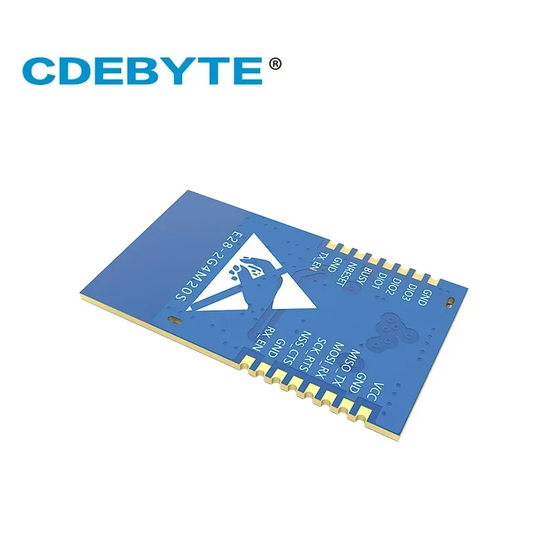 Módulo Bluetooth SX1281 2,4 GHz 20dBm CDEBYTE E28-2G4M20S SPI LoRa FLRC GFSK antena PCB módulo SMD inalámbrico Bluetooth