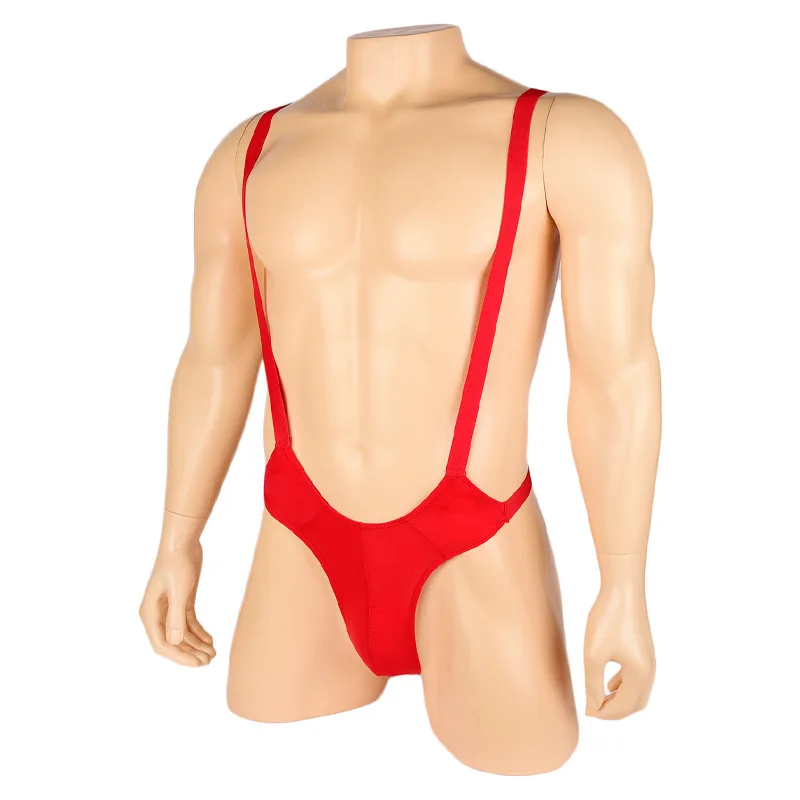 Gelo Translúcido Fragmentos Roupa Interior para Homens, Colete Alto Corte, Teddy Thong, Collant Sexy, Bodysuit Mankini, Lingerie Erótica